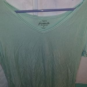 A light teal t-shirt